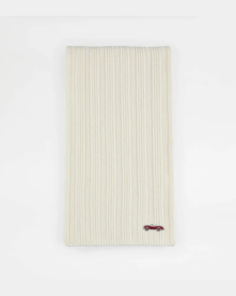 TOD'S Schal aus Wolle und Kaschmir, WEISS,  - Bags Weiss