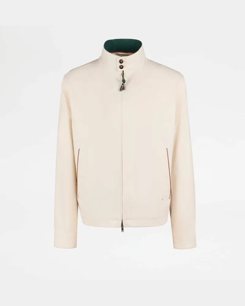 TOD'S Jacke aus technischer Baumwolle, BEIGE, XX - Coat / Trench Beige