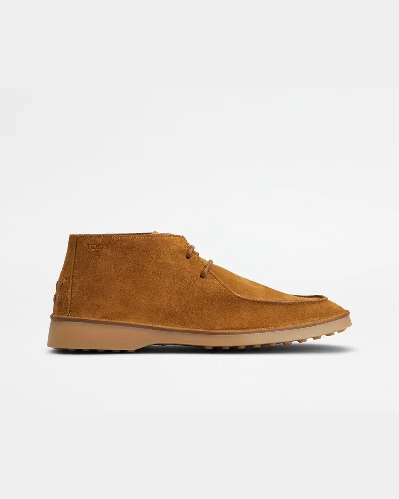 TOD'S Desert Boots aus Veloursleder, BRAUN Shoes Braun