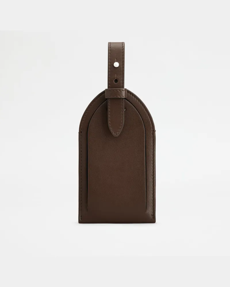 TOD'S Adressanhänger aus Leder, BRAUN,  - Wallets Braun