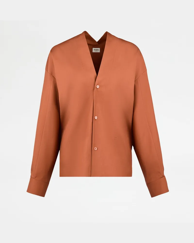 TOD'S Bluse aus Seide, ORANGE Shirts Orange