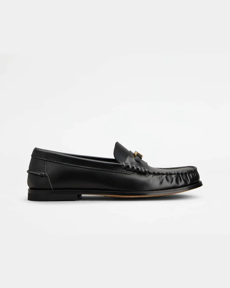 TOD'S Loafers aus Leder, SCHWARZ Shoes Schwarz
