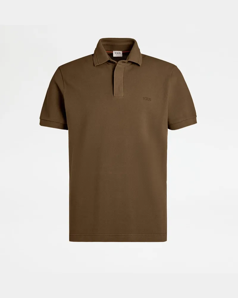 TOD'S Poloshirt aus Piqué, BRAUN, XX - Shirts Braun