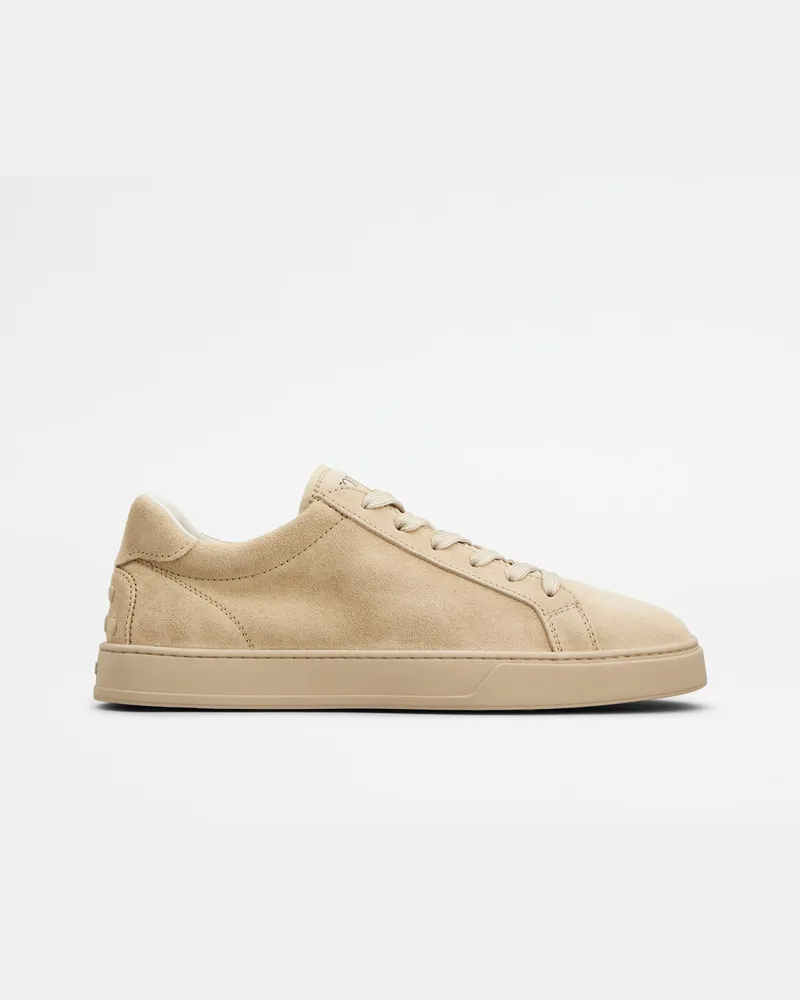 TOD'S Sneakers aus Veloursleder, BEIGE Shoes Beige