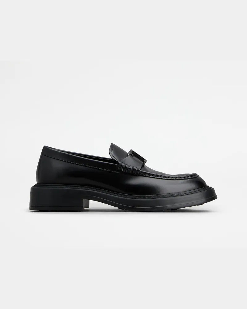 TOD'S Loafers T Timeless aus Leder, SCHWARZ Shoes Schwarz