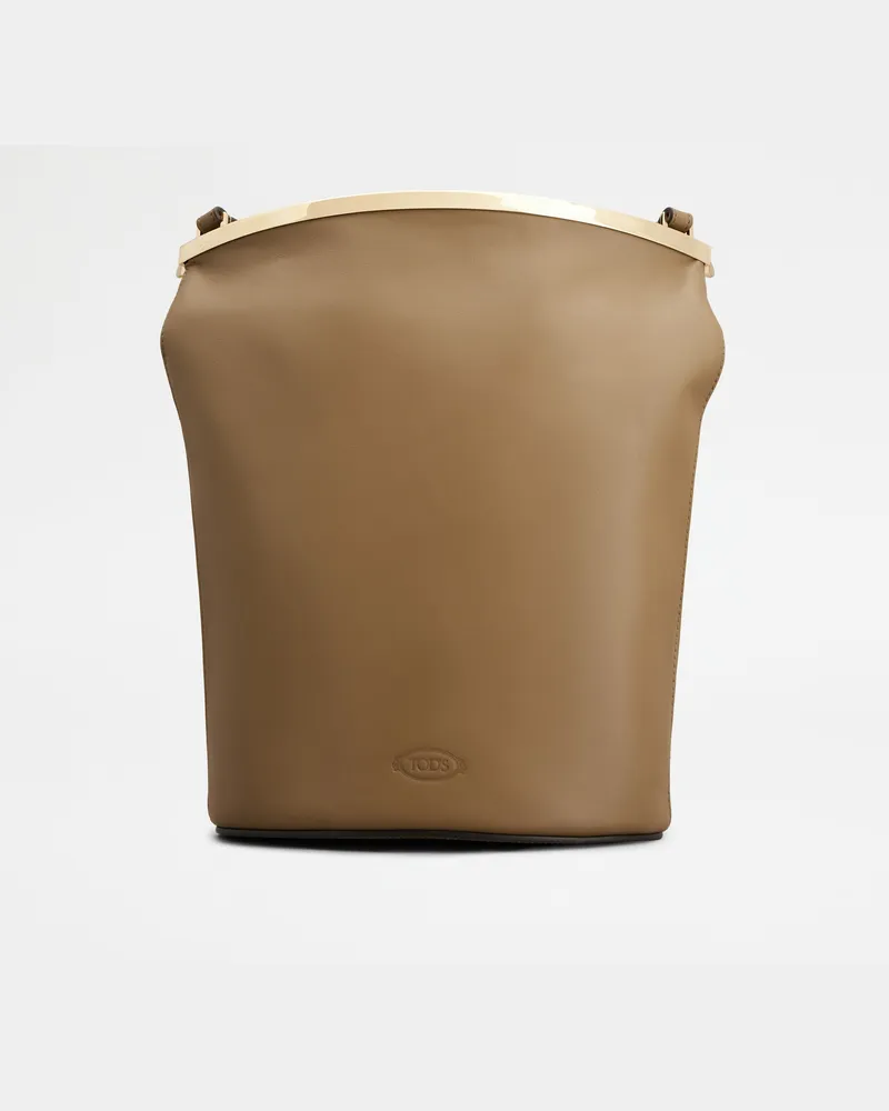 TOD'S Magenta Bag Beuteltasche aus Leder Small, BRAUN,  - Bags Braun