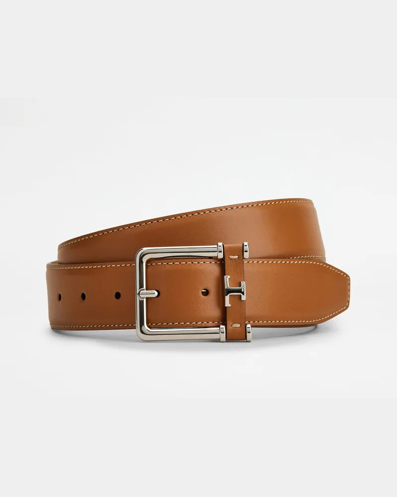 TOD'S Gürtel aus Leder, BRAUN, 95 - Belts Braun