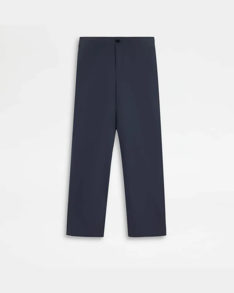 TOD'S Hose aus technischer Baumwolle mit Tunnelzug, BLAU Trousers Blau