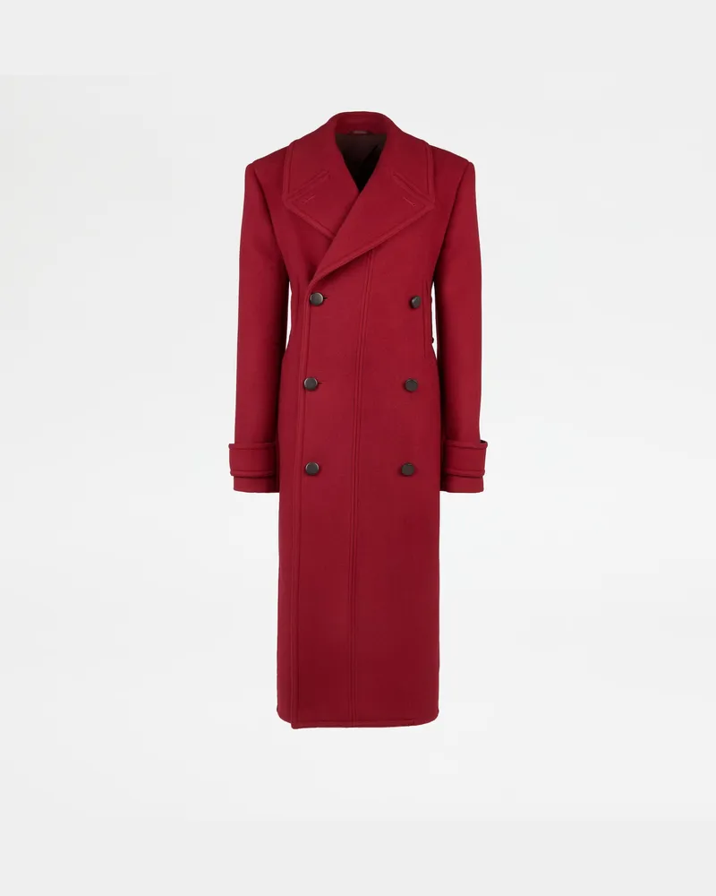 TOD'S Mantel aus Wolle, ROT Coat / Trench Rot