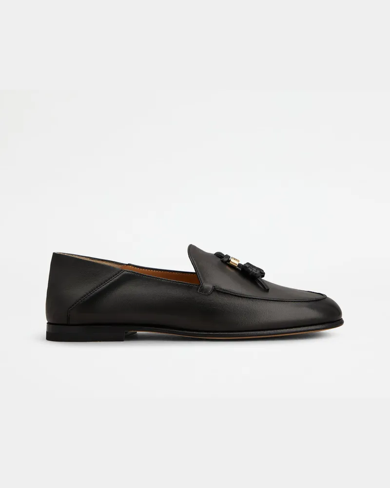 TOD'S Mule-Loafers aus Nappaleder, SCHWARZ Shoes Schwarz