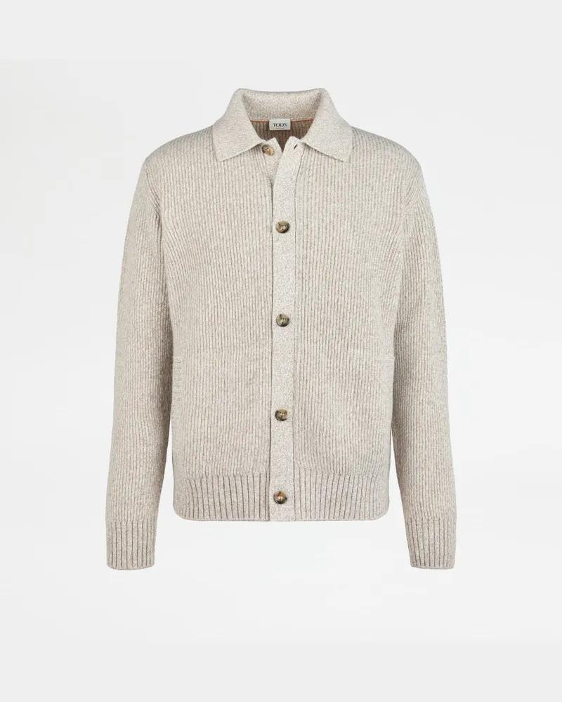 TOD'S Cardigan aus einer Kaschmirmischung, CREME Knitwear Creme
