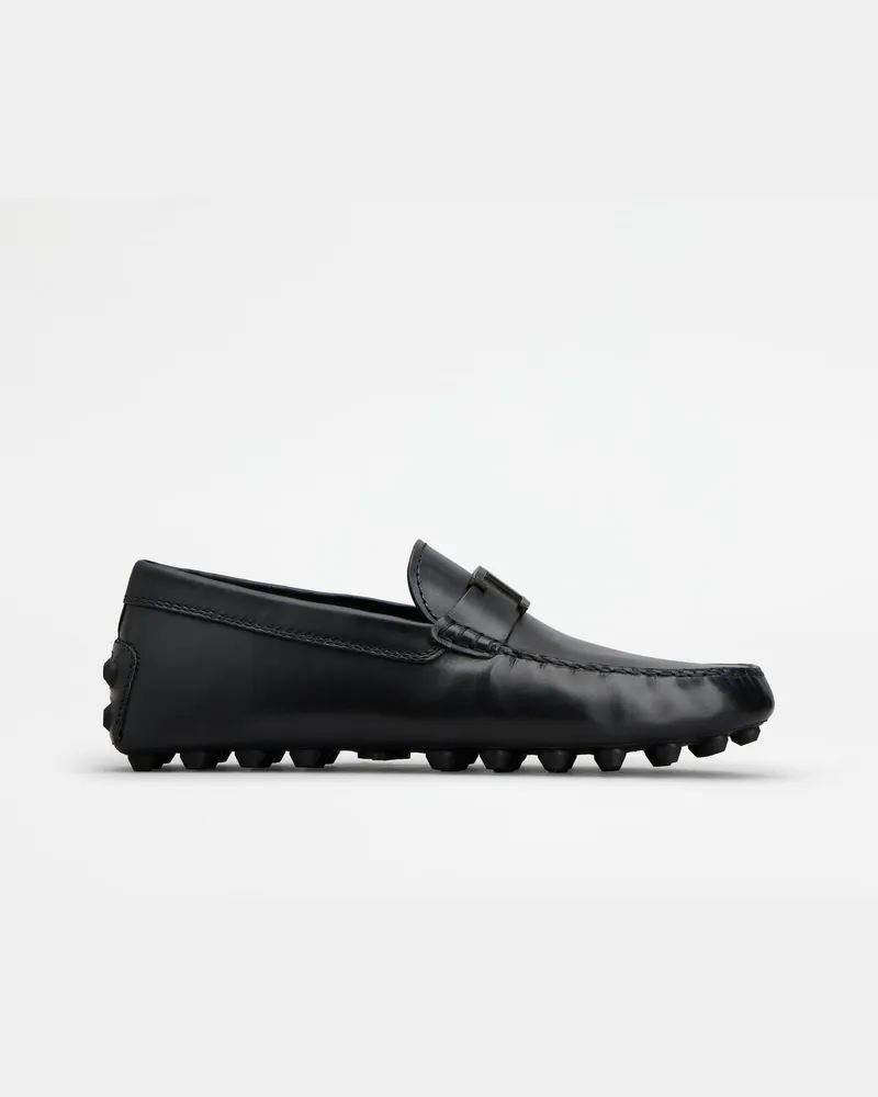 TOD'S Mokassins Gommino Bubble T Timeless aus Leder, SCHWARZ Shoes Schwarz