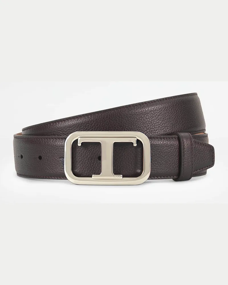 TOD'S Gürtel aus Leder, BRAUN, 90 - Belts Braun