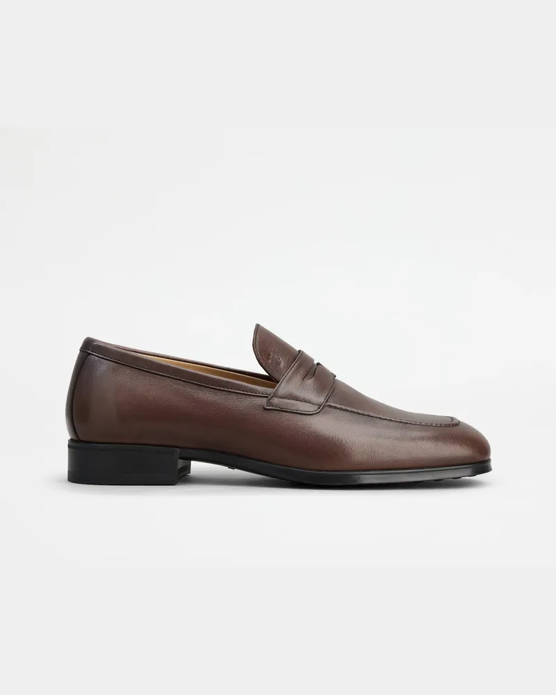 TOD'S Loafers aus Leder, BRAUN Shoes Braun