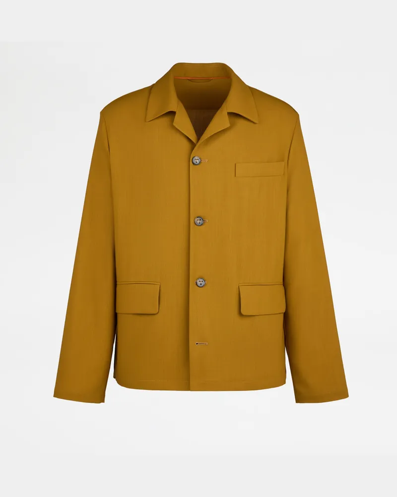 TOD'S Overshirt aus Wolle, GELB Coat / Trench Gelb