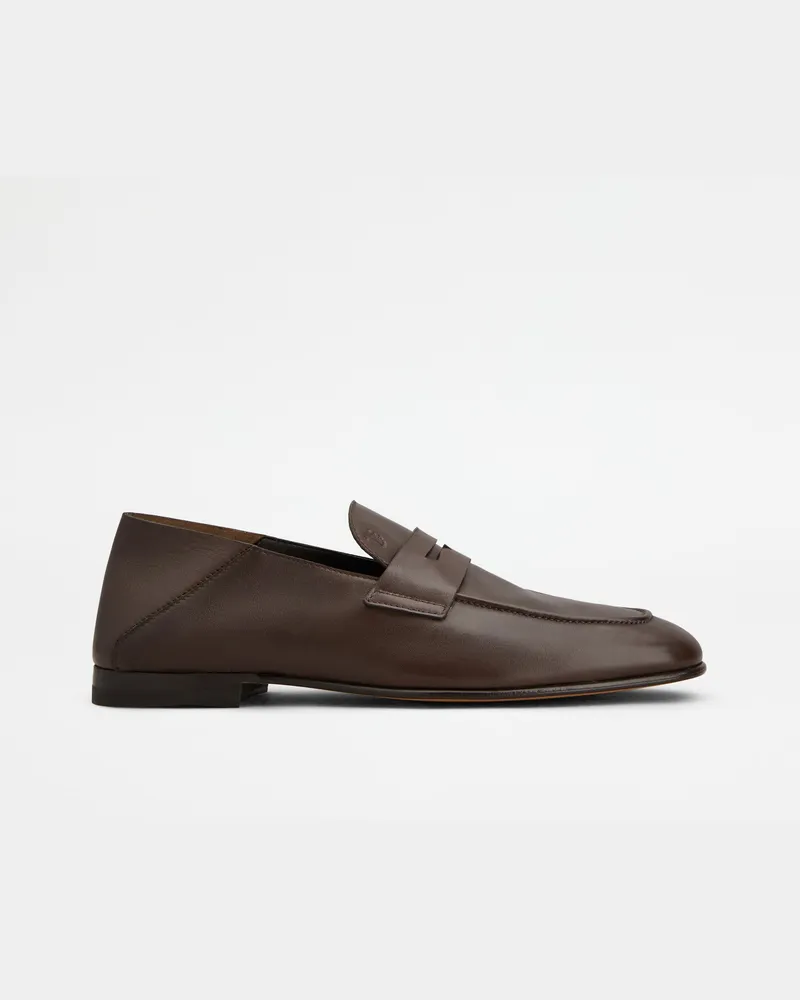 TOD'S Loafers aus Leder, BRAUN Shoes Braun