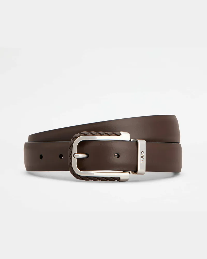 TOD'S Gürtel aus Leder, BRAUN, 95 - Belts Braun