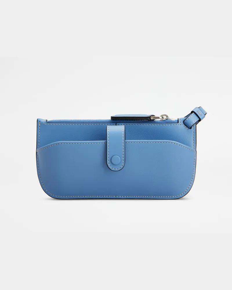 TOD'S Brillenetui aus Leder, HELLBLAU,  - Wallets Hellblau
