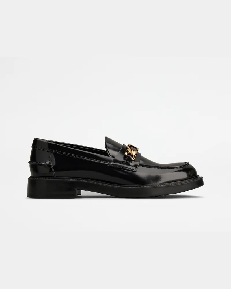 TOD'S Loafers aus Leder, SCHWARZ Shoes Schwarz