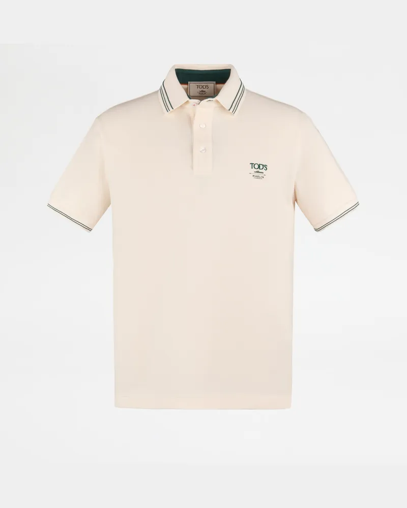 TOD'S Poloshirt aus Piqué, BEIGE, XX - Shirts Beige