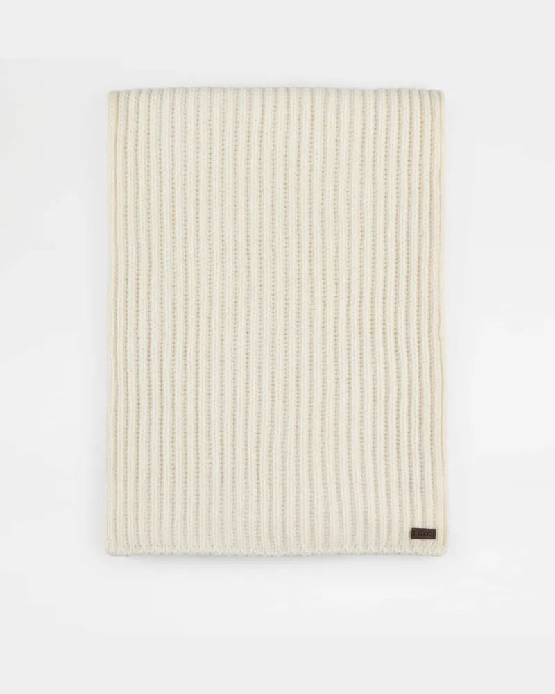 TOD'S Schal aus Kaschmir, WEISS,  - Bags Weiss