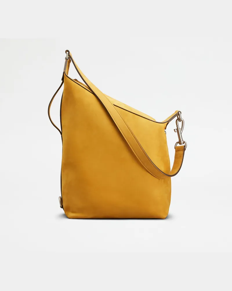 TOD'S Meda Bag aus Nubukleder Small, GELB,  - Bags Gelb