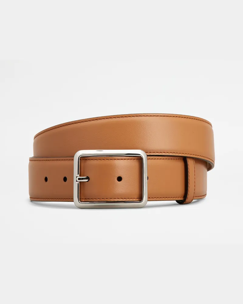 TOD'S Gürtel aus Leder, BRAUN, 95 - Belts Braun