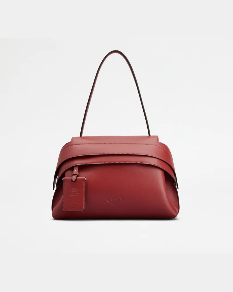 TOD'S Wave Bag aus Leder Small, ROT,  - Bags Rot