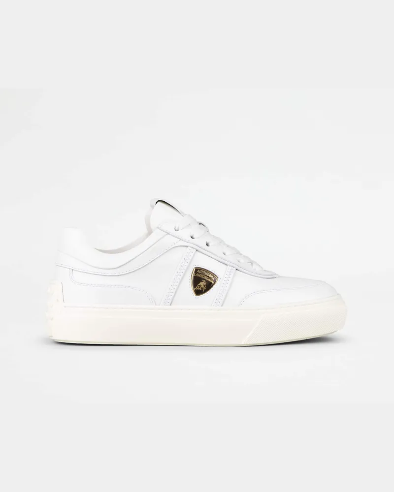 TOD'S Sneakers aus Leder, WEISS Shoes Weiss