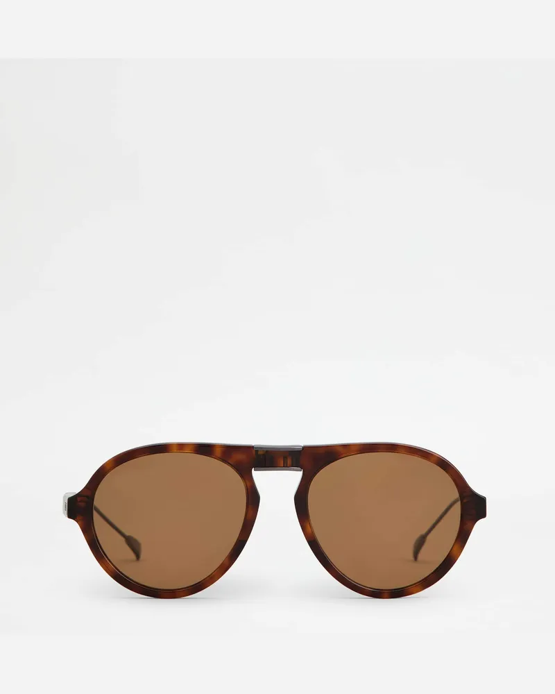 TOD'S Faltbare Sonnenbrille, BRAUN,  - Sunglasses Braun
