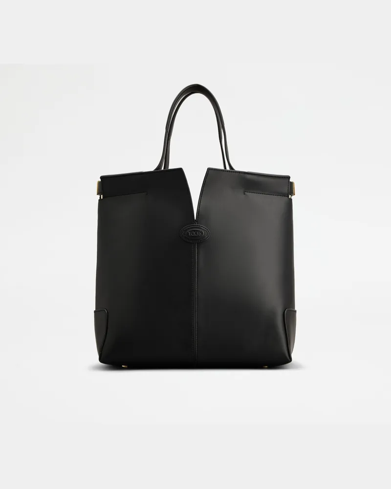 TOD'S Di Bag Folio aus Leder Small, SCHWARZ,  - Bags Schwarz