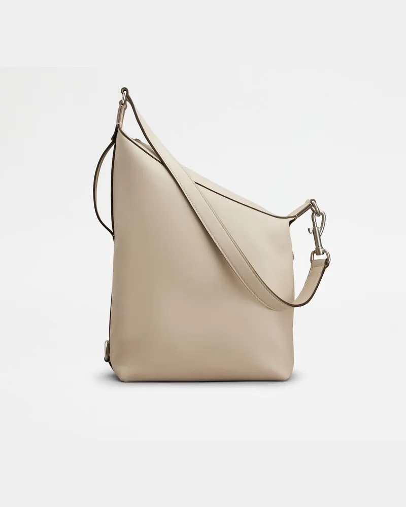 TOD'S Meda Bag aus Leder Small, CREME,  - Bags Creme