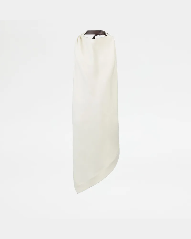 TOD'S Backless-Top aus einer Seidenmischung, WEISS Shirts Weiss