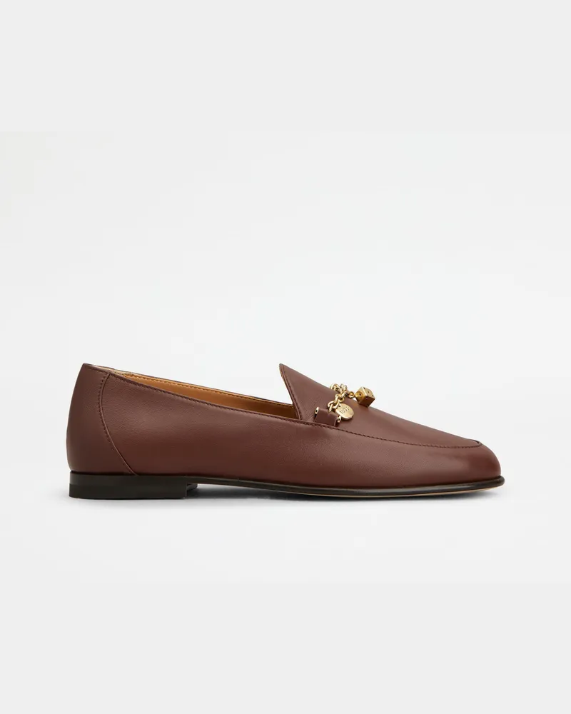 TOD'S Loafers aus Nappaleder, BRAUN Shoes Braun