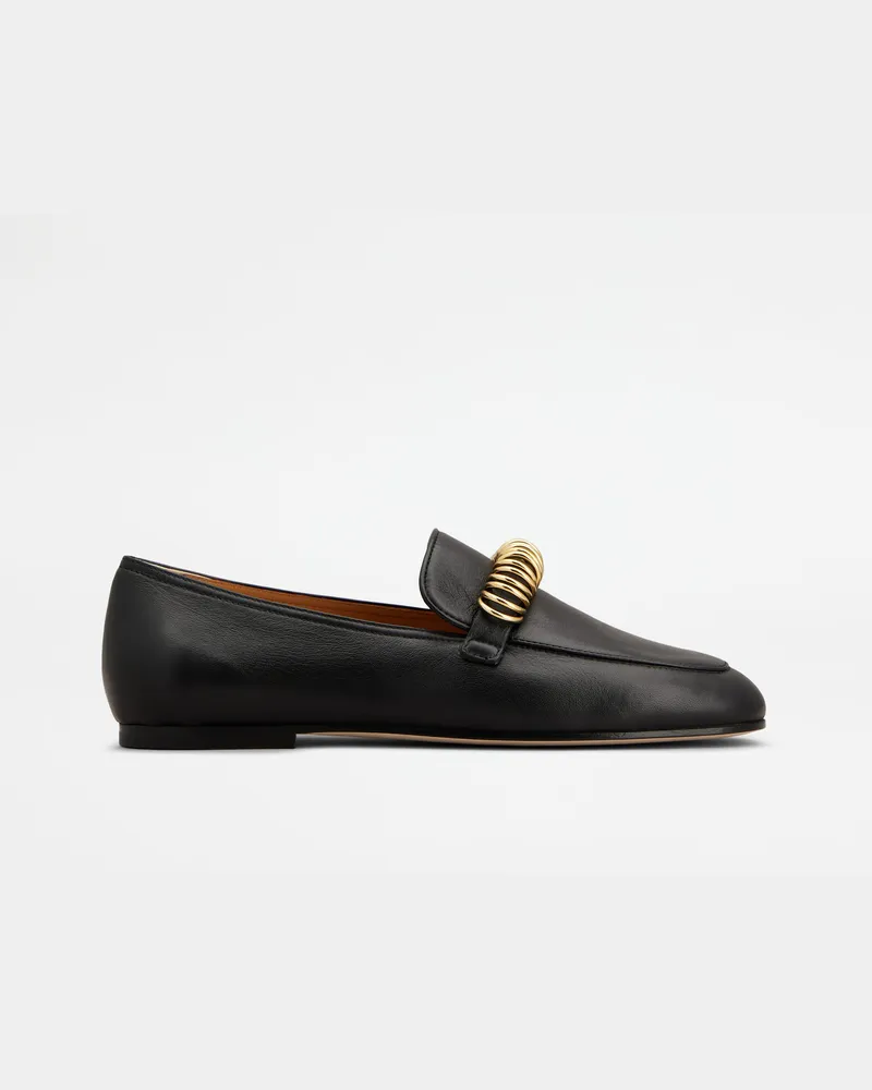 TOD'S Loafers aus Leder, SCHWARZ Shoes Schwarz