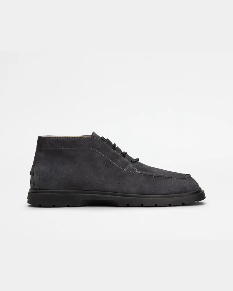 TOD'S Desert Boots aus Veloursleder, GRAU Shoes Grau