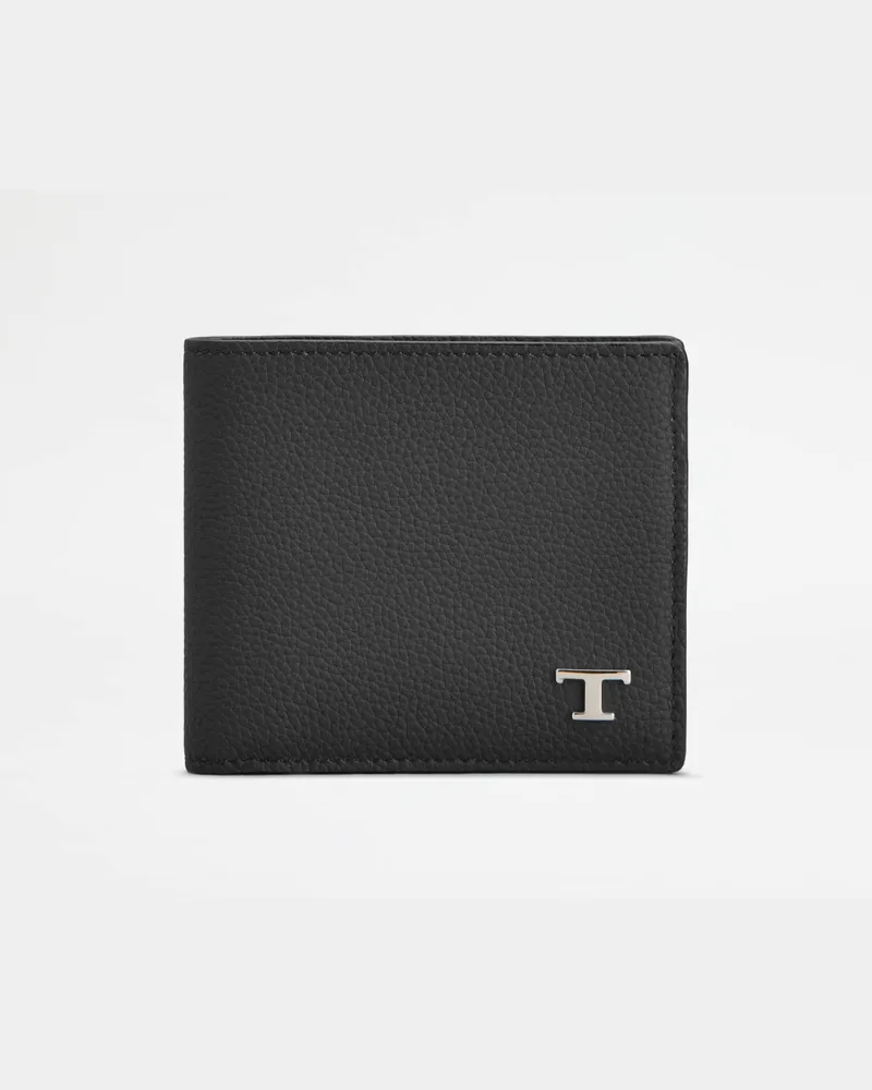 TOD'S Portemonnaie aus Leder, SCHWARZ,  - Wallets Schwarz