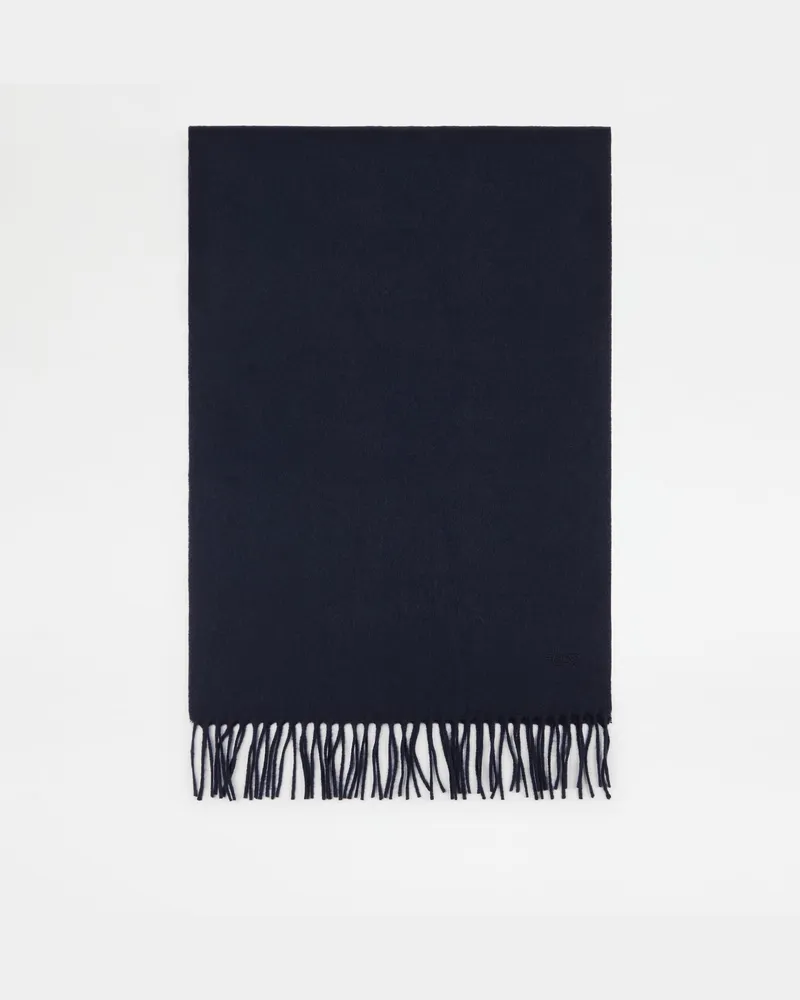 TOD'S Schal aus Kaschmir-Drap - Größe Large, BLAU,  - Bags Blau