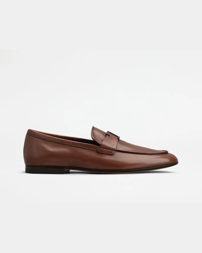 TOD'S Loafer T Timeless aus Leder, BRAUN Shoes Braun