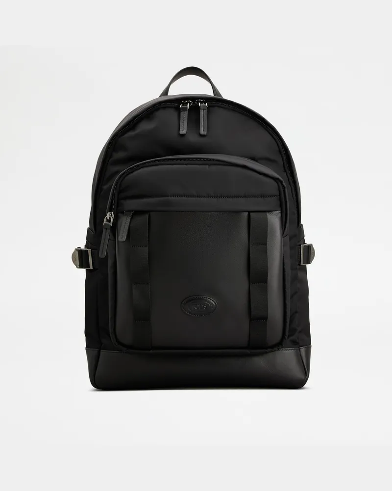 TOD'S Rucksack aus Stoff Medium, SCHWARZ,  - Bags Schwarz