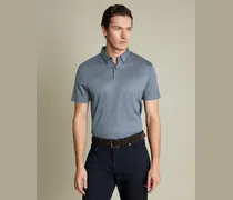 Smartes Jersey-Polo Stahlblau