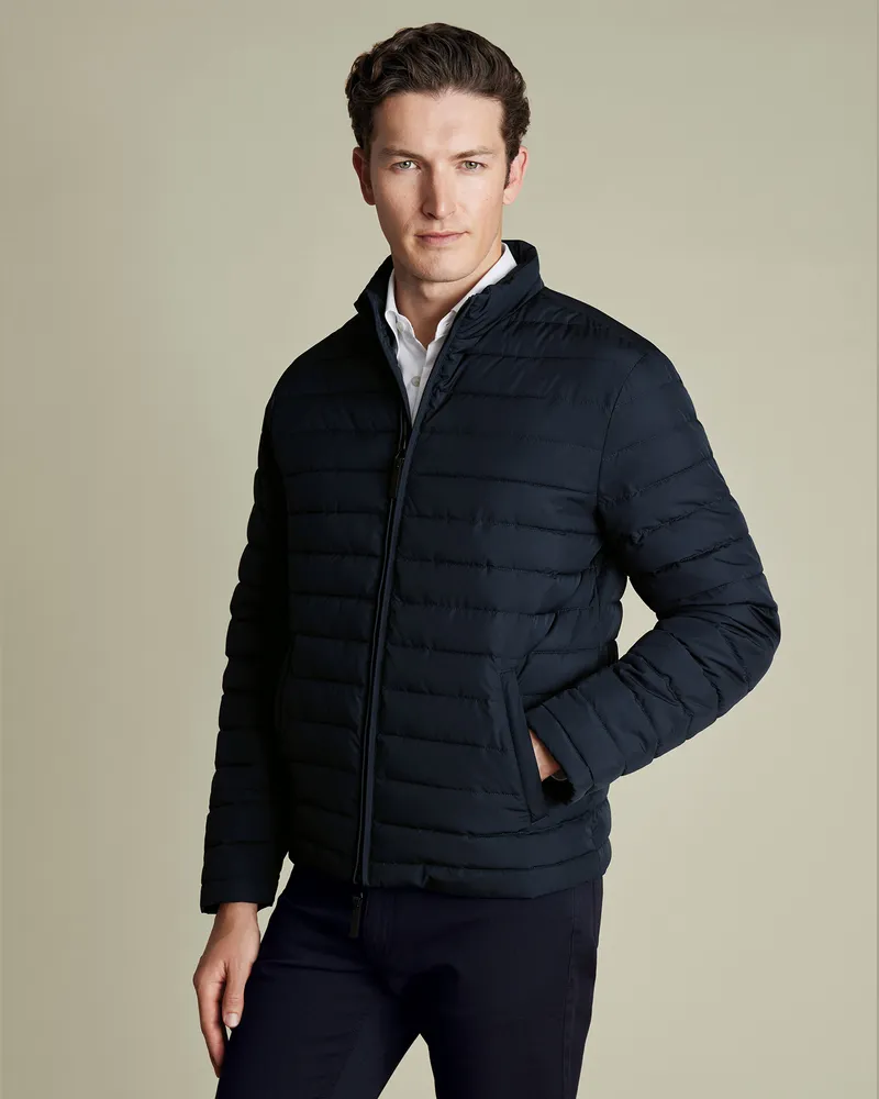 Charles Tyrwhitt Leichte Steppjacke Marineblau Marineblau