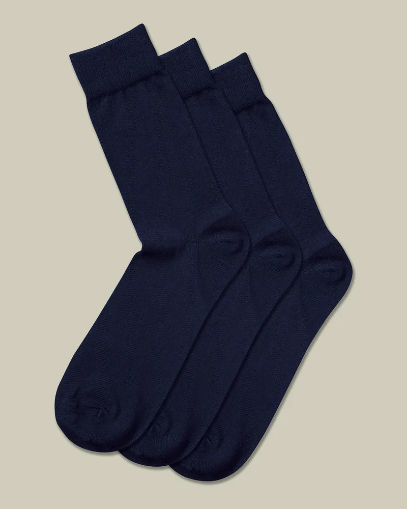 Charles Tyrwhitt 3er-Pack Socken Marineblau