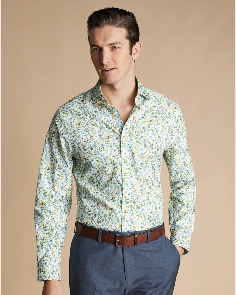 Charles Tyrwhitt Hemd aus Liberty Fabrics Mehrfarbig