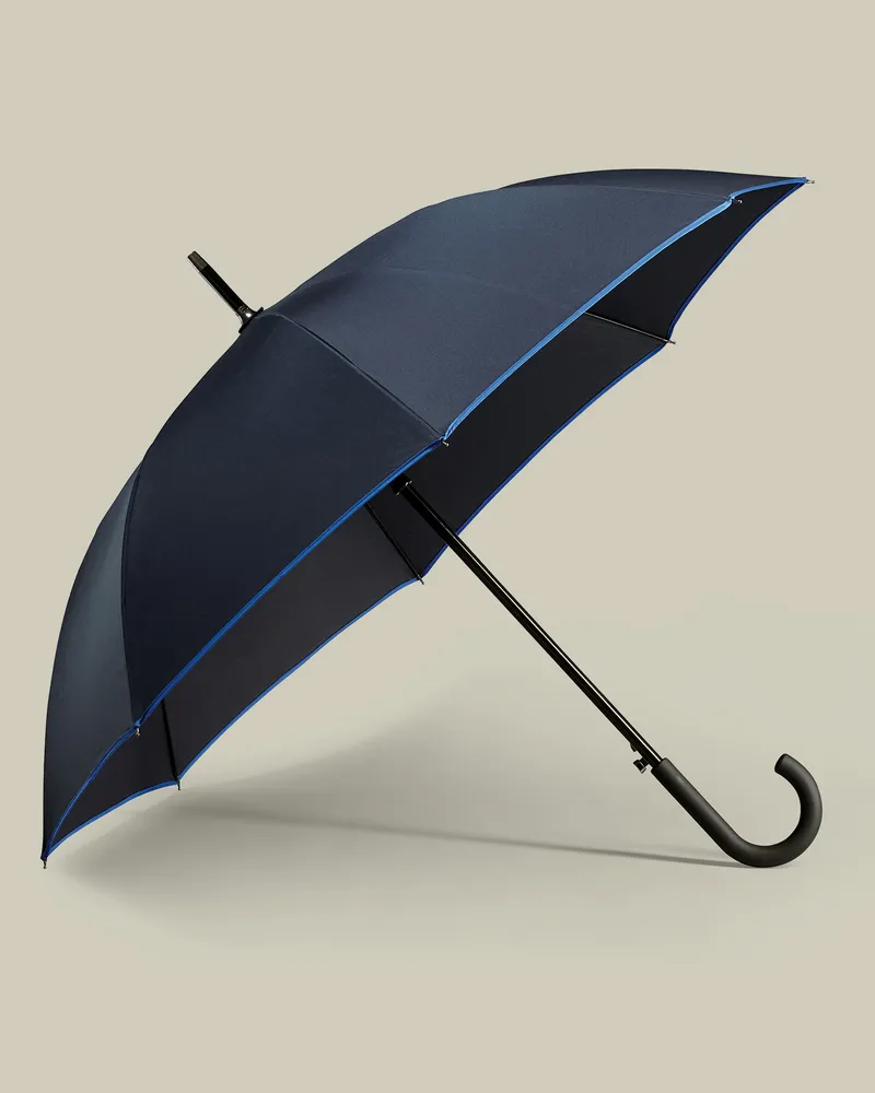 Charles Tyrwhitt Regenschirm Marineblau Marineblau