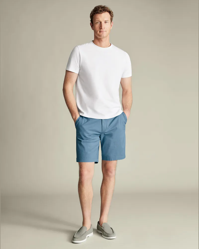 Charles Tyrwhitt Shorts aus Baumwolle Ozeanblau Blau