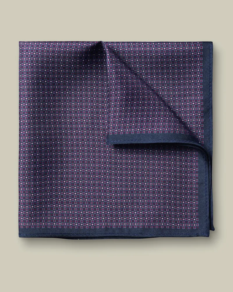 Charles Tyrwhitt Faux-Uni-Einstecktuch Rosa