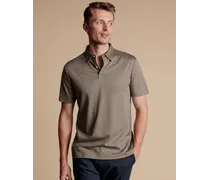 Smartes Jersey-Polo Taupe