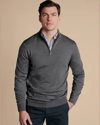 Charles Tyrwhitt Troyer aus Merino Grau Grau