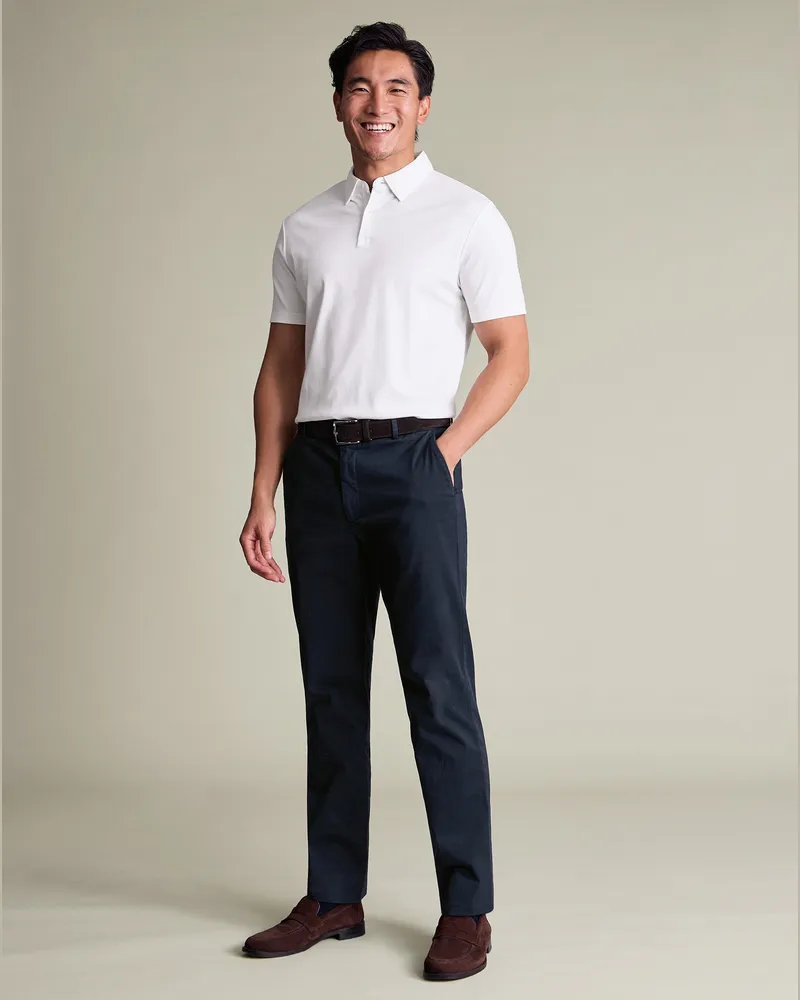 Charles Tyrwhitt Garment-dyed Chino Marineblau Marineblau